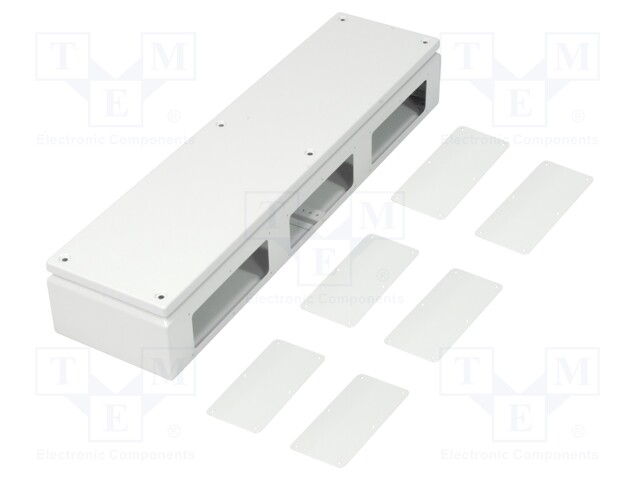 Enclosure: multipurpose; X: 200mm; Y: 800mm; Z: 120mm; with flange