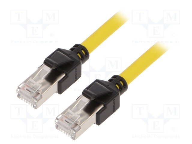 Connection lead; IP20; 30VDC; 1A; 2m; Series: XS6; -25÷75°C; Cat: 6a