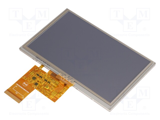 Display: TFT; 5"; 800x480; Illumin: LED; Dim: 120.7x75.8x4.3mm