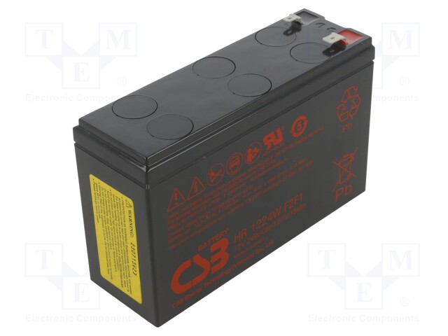 Re-battery: acid-lead; 12V; AGM; maintenance-free; 151x51x98mm