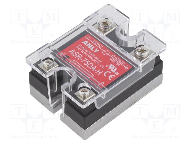 Relay: solid state; Ucntrl: 4÷32VDC; 75A; 48÷480VAC; Series: ASR