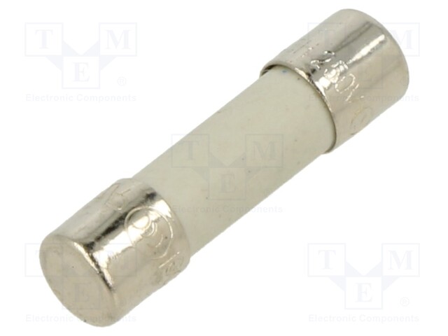 Fuse: fuse; time-lag; 6.3A; 250VAC; ceramic,cylindrical; 5x20mm