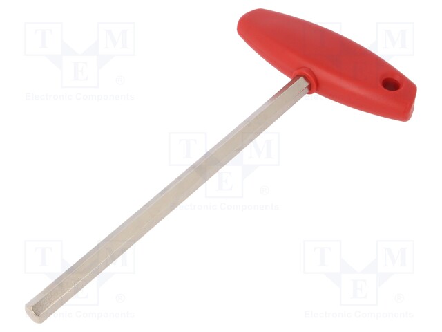 Key; hexagon keys; HEX 10mm; Overall len: 238mm; Kind of handle: T