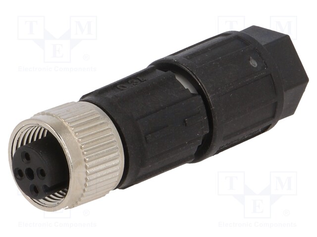 Plug; M12; PIN: 4; female; A code-DeviceNet / CANopen; for cable