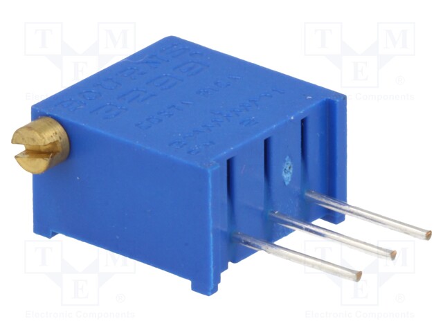 Potentiometer: mounting; multiturn; 500kΩ; 500mW; THT; ±10%; linear