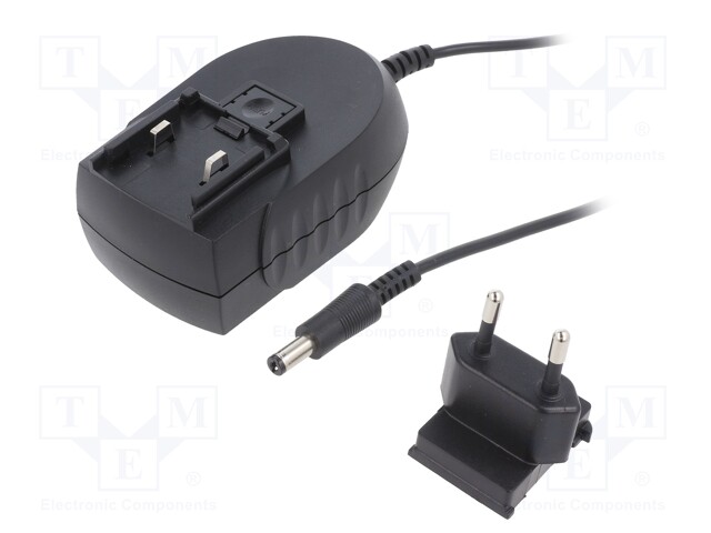 Power supply: switched-mode; voltage source; 5VDC; 5A; 25W; plug