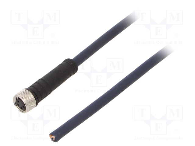 Connection lead; M8; PIN: 4; straight; 10m; plug; 30VAC; 4A; IP69K