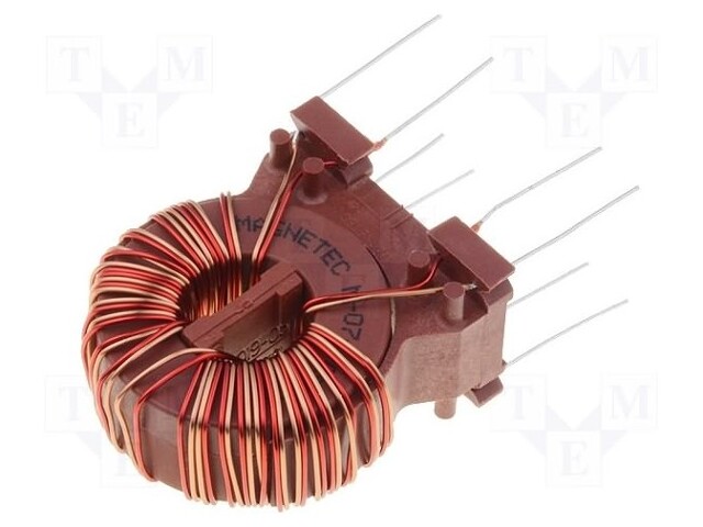 Inductor: wire; THT; 3.3mH; 12A; 5mΩ; -40÷70°C; 10kHz; vertical