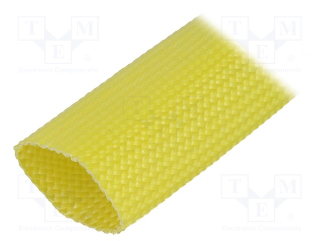 Insulating tube; yellow; -30÷155°C; Øint: 18mm; L: 50m; 3kV/mm