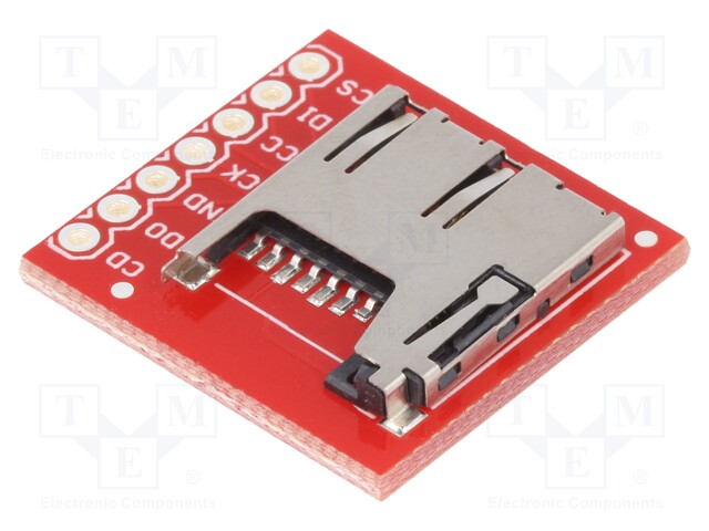 Module: adapter; pin strips,microSD; SD micro; Interface: SPI