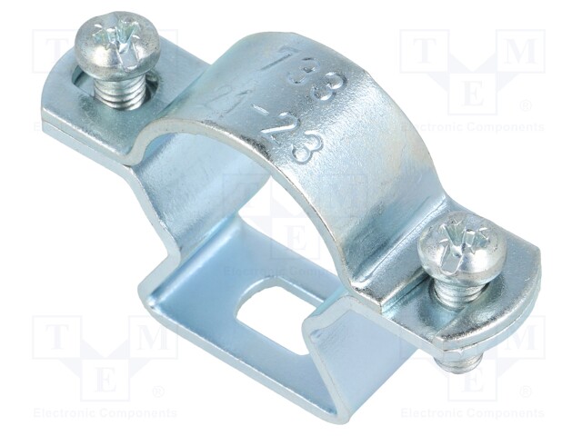 T-bolt clamp; W: 52mm; Clamping: 21÷23mm; steel; Plating: zinc