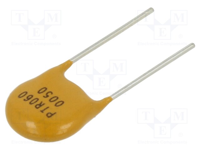 Fuse: PTC polymer; 500mA; Imax: 40A; THT; PTR060V; bag