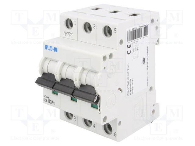 Circuit breaker; 400VAC; Inom: 32A; Poles: 3; DIN; Charact: B; 6kA