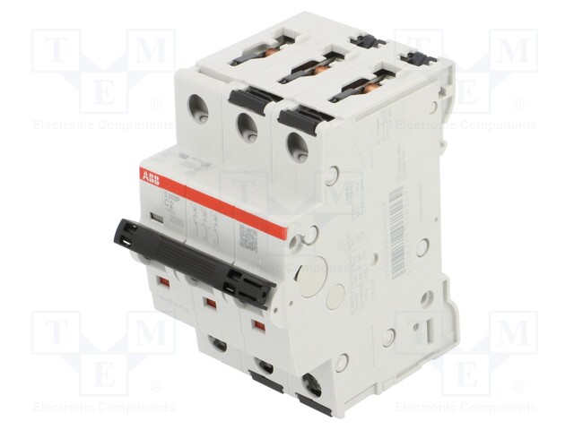 Circuit breaker; 415VAC; 2A; for DIN rail mounting; Charact: C