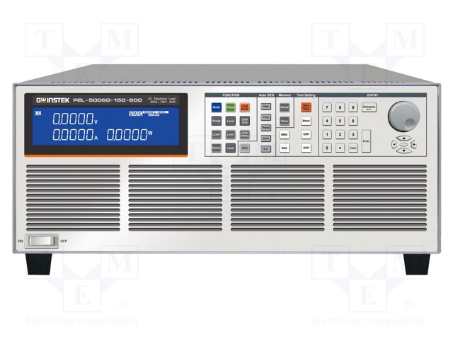 Electronic load DC; 0÷150V; 0÷600A; 9kW; PEL-5000G; 177x440x745mm