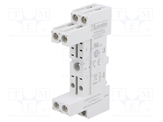 Socket; PIN: 8; 10A; 250VAC; Mounting: DIN; Series: HR30,HR50