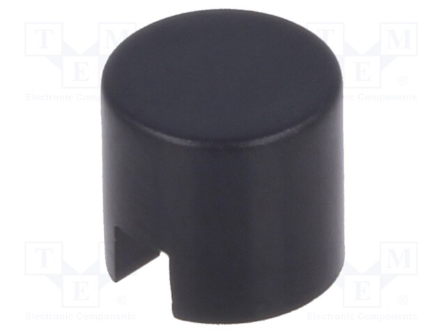 Button; round; Application: B3F-4,B3F-5,B3W; Ø6mm; Colour: black