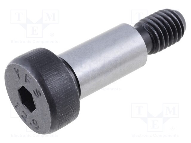 Shoulder screw; Mat: steel; Thread len: 13mm; Thread: M8; Cut: imbus