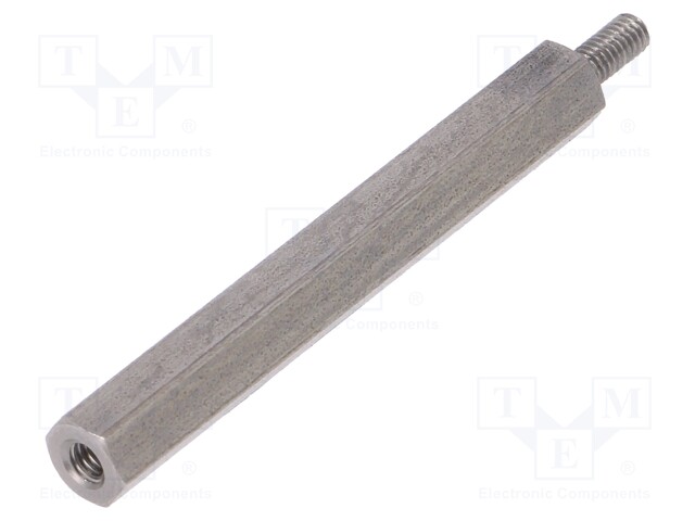 Screwed spacer sleeve; Int.thread: M2,5; 40mm; Ext.thread: M2,5