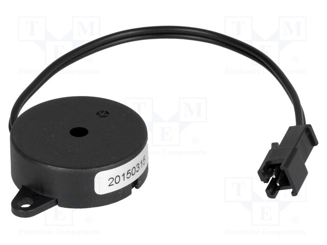 Sound transducer: piezo alarm; with built-in generator; 12mA