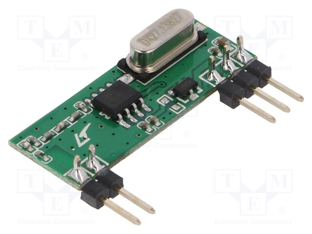 Module: RF; AM receiver; ASK,OOK; 433.92MHz; -114dBm; 4.5÷5.5VDC