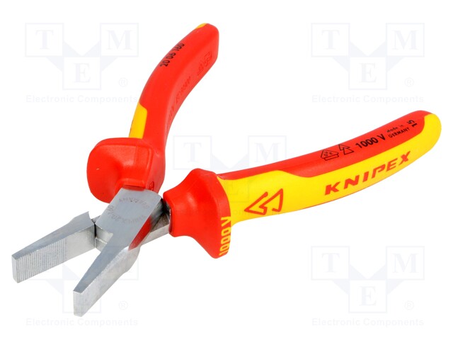 Pliers; insulated,flat; 160mm