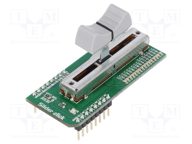 Click board; linear slide potentiometer; GPIO,SPI; 3.3/5VDC