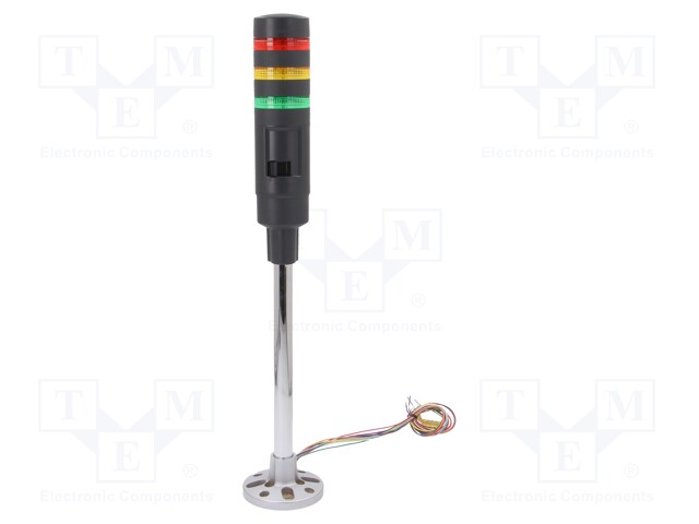 Signaller: signalling column; Colour: red/yellow/green; LED; IP54