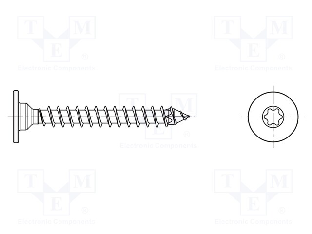 Screw; for wood; BN: 20937