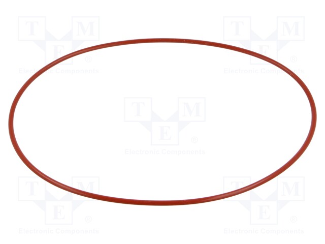 O-ring gasket; silicone; Thk: 3mm; Øint: 160mm; red; -60÷160°C