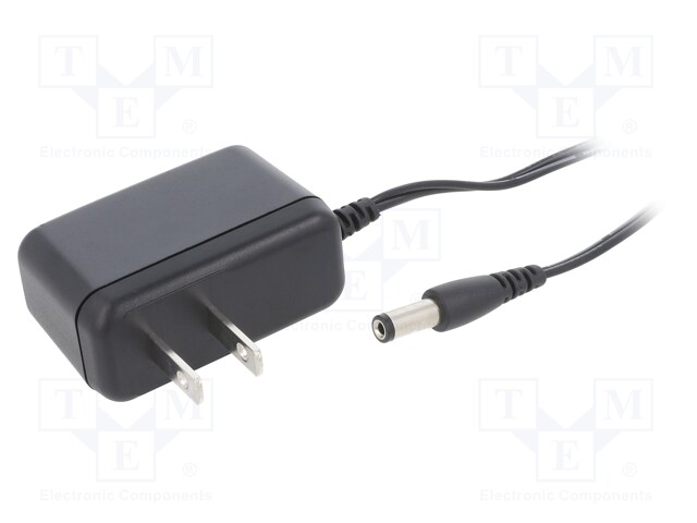 Power supply: switched-mode; voltage source; 9VDC; 0.55A; 5W; plug