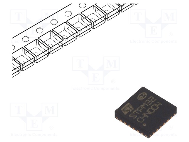 Integrated circuit: electric energy meter; SPI,UART; QFN24