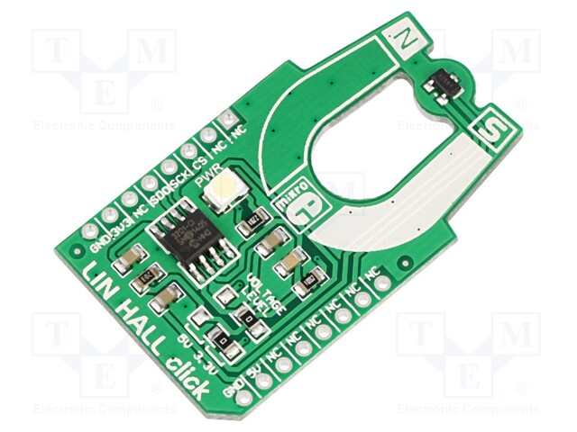 Click board; magnetic field sensor; SPI; MLX90242; 3.3/5VDC