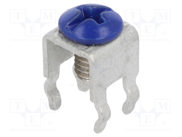 Terminal: screw terminal; THT,screw terminal; blue; 7x5mm