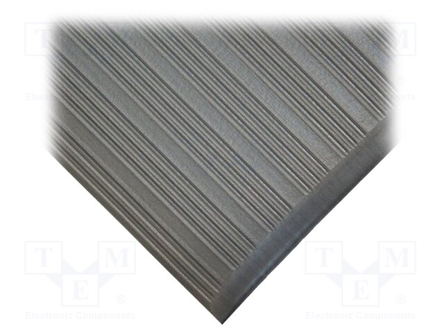 Anti fatigue mat; Width: 0.9m; L: 18.3m; Mat: PVC,foam; Colour: grey