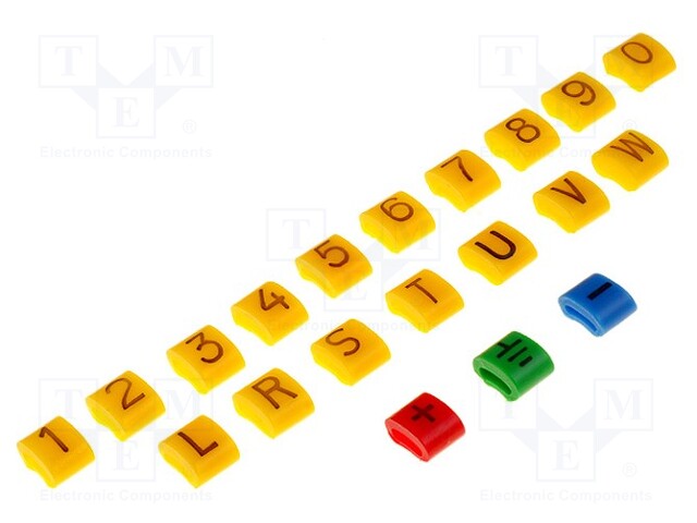 A kit of cable labels; 1.1÷2.5mm; Pcs.quantity in set: 600