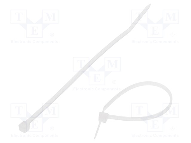 Cable tie; L: 120mm; W: 2.5mm; polyamide; 80N; natural; -40÷85°C