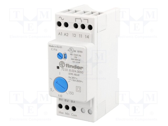 Module: level monitoring relay; conductive fluid level; DIN