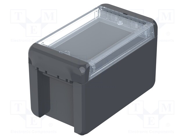 Enclosure: multipurpose; X: 80mm; Y: 151mm; Z: 90mm; BOCUBE; graphite