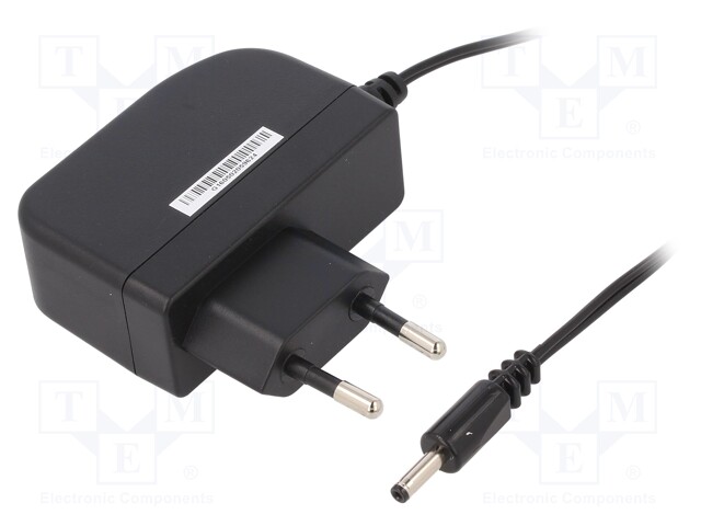 Power supply: switched-mode; 5VDC; 1.2A; Out: 3,45/1,3; 6W; Plug: EU