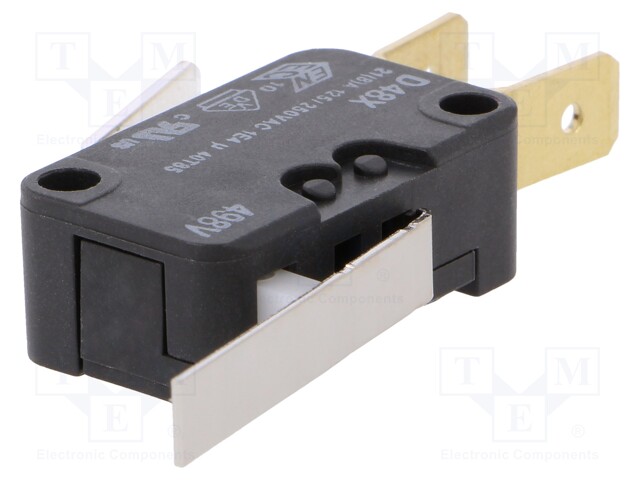 Microswitch SNAP ACTION; SPDT; 21A/250VAC; 8A/250VDC; ON-(ON)