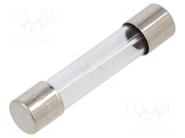 Fuse: fuse; 7A; 250VAC; glass; 6.35x31.8mm; brass; bulk