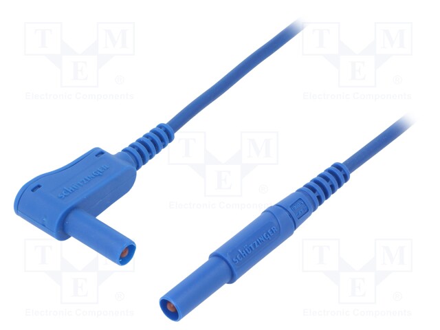 Test lead; PVC; 1m; blue; 16A; Cond.cross sec: 1mm2