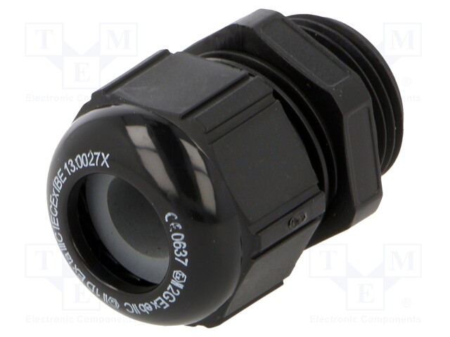 Cable gland; M20; 1,5; IP68; Mat: polyamide; black