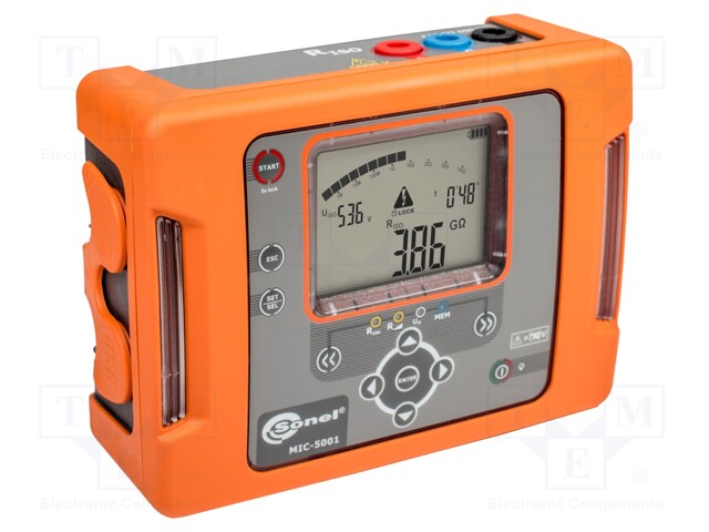 Meter: insulation resistance; LCD,with a backlit; Interface: USB