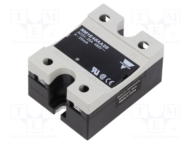 Relay: solid state; Icntrl: 4÷20mA; 25A; 200÷550VAC; -20÷70°C