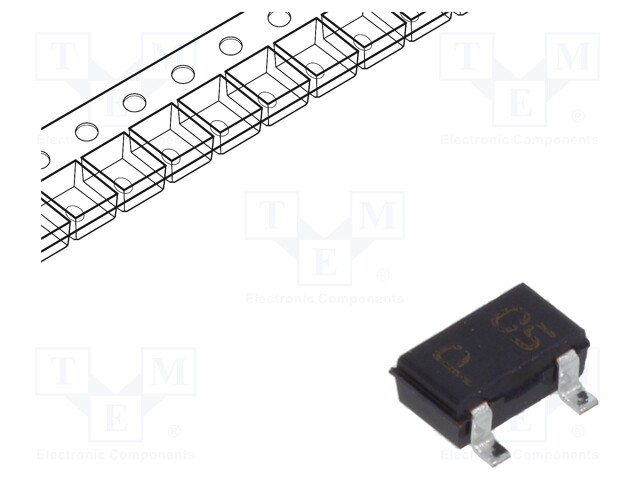 Diode: rectifying; SMD; 80V; 300mA; 4ns; SC59,SOT346; Ufmax: 1.2V