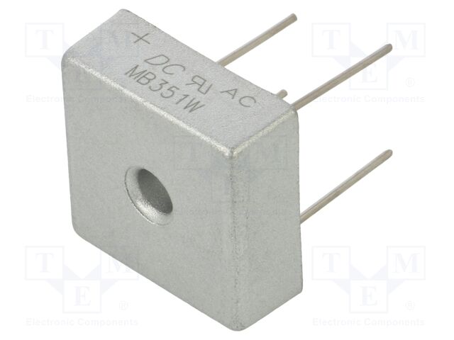 Bridge rectifier: single-phase; Urmax: 100V; If: 35A; Ifsm: 400A