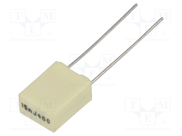 Capacitor: polyester; 15nF; 200VAC; 400VDC; Pitch: 5mm; ±5%