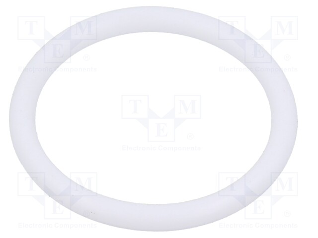 O-ring gasket; silicone; Thk: 2.5mm; Øint: 22mm; white; -60÷160°C